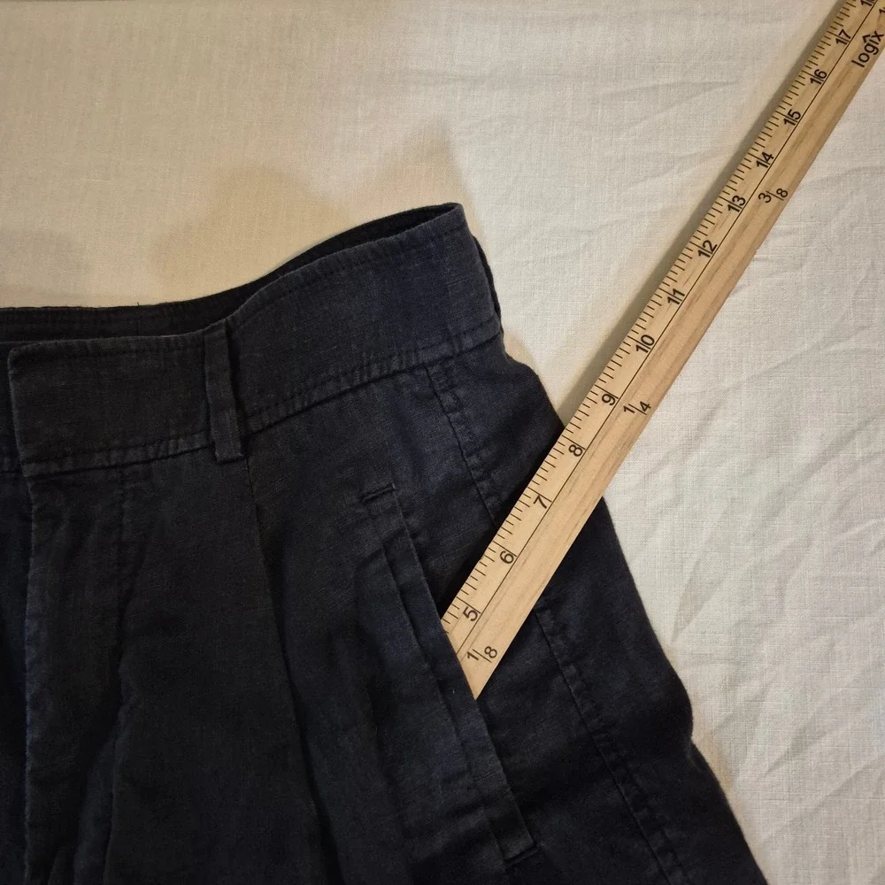 Everlane Women's Size 2 The Linen Way-High Drape Pants Flax Wide-Leg Minimalist